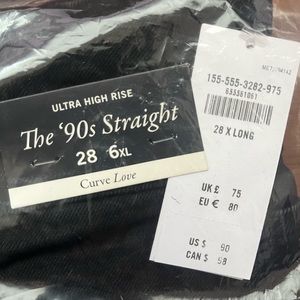 Curve Love 90s Straight Ultra High Rise jeans